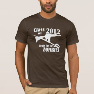 Camiseta Classe de 2012 Pronto para os Zombies