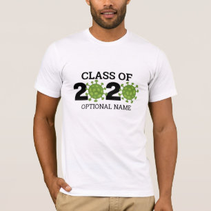 Camiseta Classe de 2020 Nome Personalizado de Graduação de 