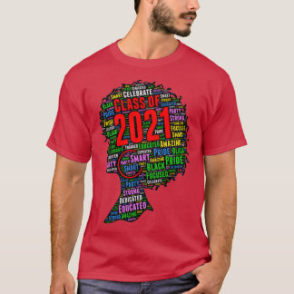 Camiseta Classe de 2021 Palavras em Afro