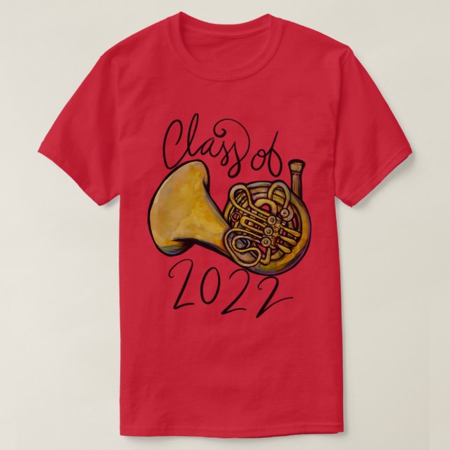 Camiseta Classe de 2022 chifre francês (Frente do Design)