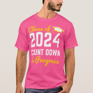 Camiseta Classe de 2024 em andamento Primeiro Dia de