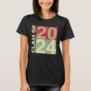 Camiseta Classe de 2024 Primeiro dia de escola cresceu comi