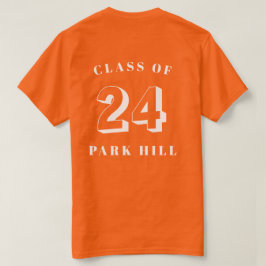 Camiseta Classe de 2024 White Theme D3 Men Orange T-Shirt