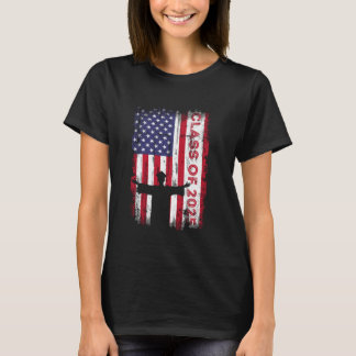 Camiseta Classe de 2025 American Flag Mais velho Graduation