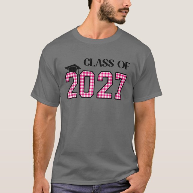 Camiseta Classe De 2027 Cresce Com O Espaço De Impressões M (Frente)