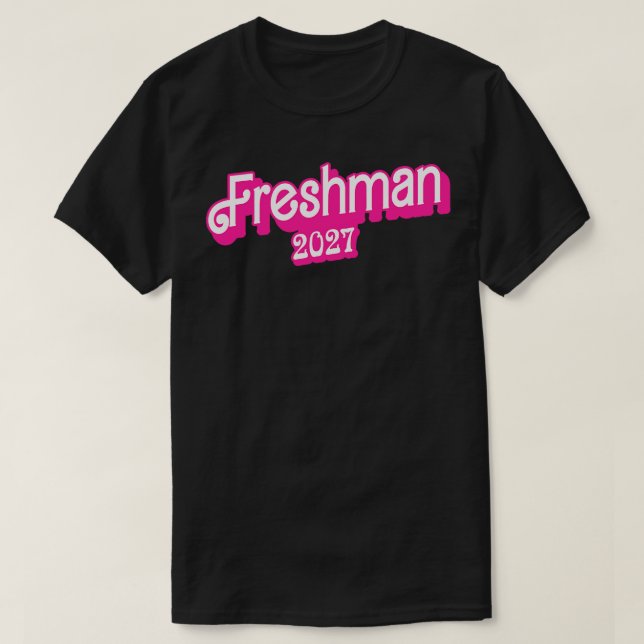 Camiseta Classe de 2027 Freshman Gifts Funny Freshman 2027 (Frente do Design)