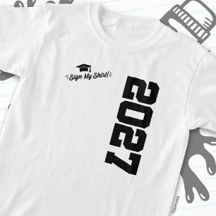 Camiseta Classe de 2027 - Sinal de graduação Meu Mais velho