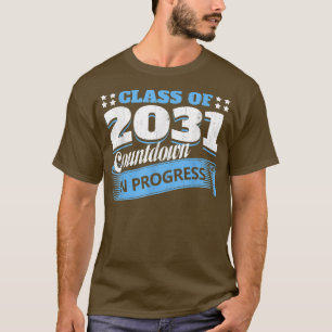 Camiseta Classe De 2031 Contagem Inclinada Estudante De For