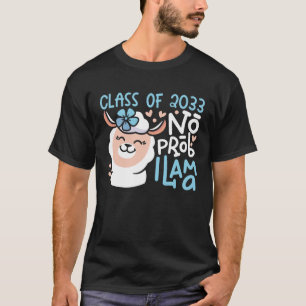 Camiseta Classe de 2033 Sem Prob Lama Cresce Comigo Pré K G
