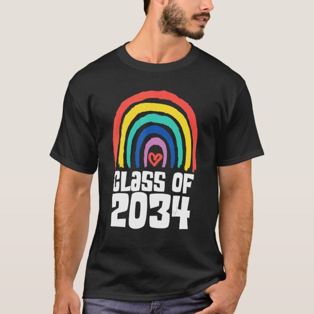 Camiseta Classe De 2034 Cresce Com O Aluno De Professores D (Frente)