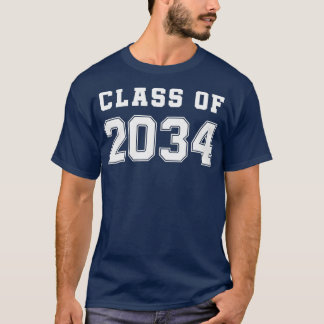Camiseta Classe de 2034 Cresce Comigo Primeiro Dia da Escol