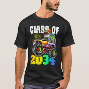 Camiseta Classe De 2034 Rex Dinosaur Monster Truck Kinderga