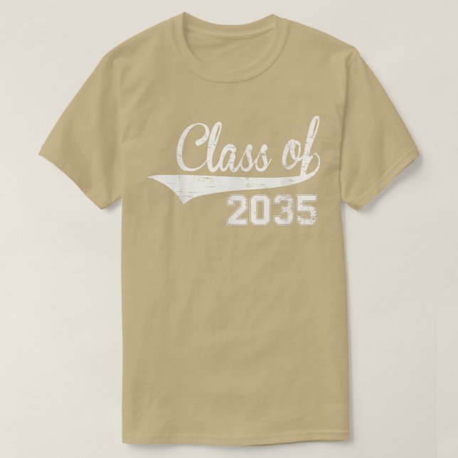 Camiseta Classe de 2035 Cresce com Me PréK (Frente do Design)
