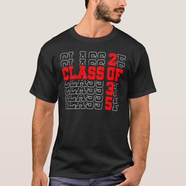 Camiseta Classe De 2035 Cresce Com O Formando P Do Jardim D (Frente)