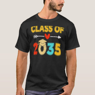 Camiseta Classe De 2035 Cresce Com O Meu Jardim De Infância