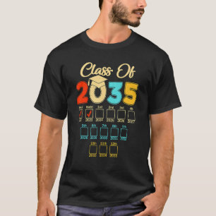 Camiseta Classe De 2035 Cresce Comigo De Volta À Escola