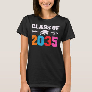 Camiseta Classe de 2035 Cresce Comigo deixa esmagar jardim 