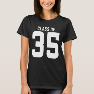 Camiseta Classe De 2035 Cresce Comigo Graduação Primeiro Di