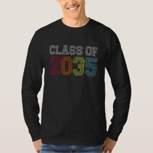 Camiseta Classe De 2035 Cresce Comigo Graduação Primeiro Di