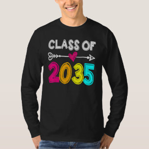 Camiseta Classe De 2035 Cresce Comigo Primeiro Dia Do Jardi