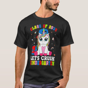 Camiseta Classe De 2035 Crush Kindergarten Unicorn Girl Bac