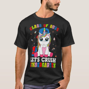 Camiseta Classe De 2035 Crush Kindergarten Unicorn Girl Bac