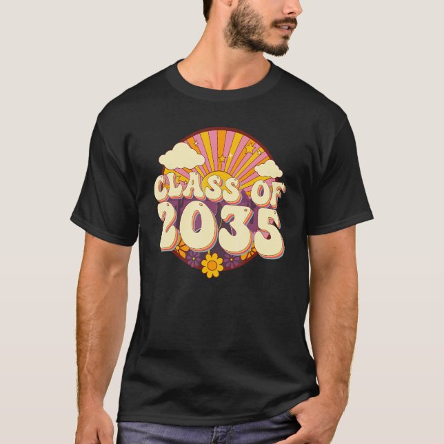 Camiseta Classe De 2035 De Volta À Cultura Escolar (Frente)