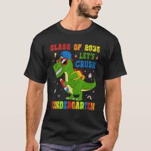 Camiseta Classe De 2035 Jardim De Infância Dinossauros Meni