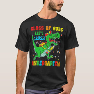 Camiseta Classe De 2035 Jardim De Infância Dinossauros Meni