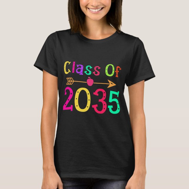 Camiseta Classe De 2035 Pré-K A 12 Manipuladores Ligados (Frente)