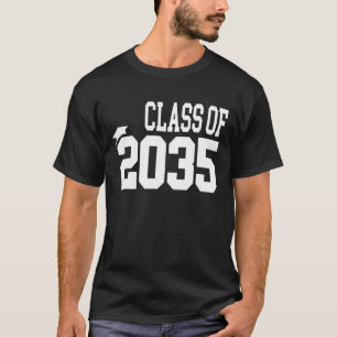 Camiseta Classe De 2035 Primeiro Dia De Escola Cresceu Comi