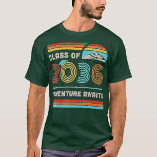 Camiseta Classe de 2036 Adventure PréK aguarda crescimento
