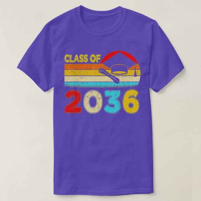 Camiseta Classe De 2036 Cresce Com O Meu Jardim De Infância (Frente do Design)