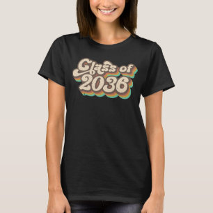 Camiseta Classe De 2036 Cresce Com O Relatório De Vintagem 