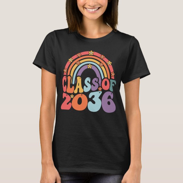 Camiseta Classe De 2036 Cresce Comigo Primeiro Dia De Escol (Frente)