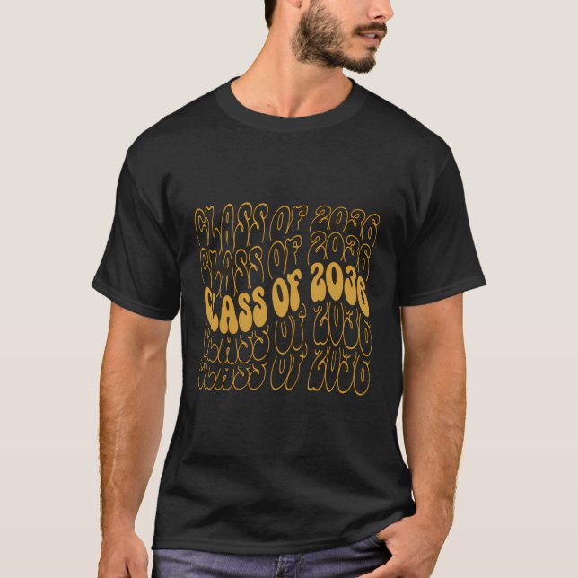 Camiseta Classe De 2036 Cresce Comigo Primeiro Dia De Gra E (Frente)