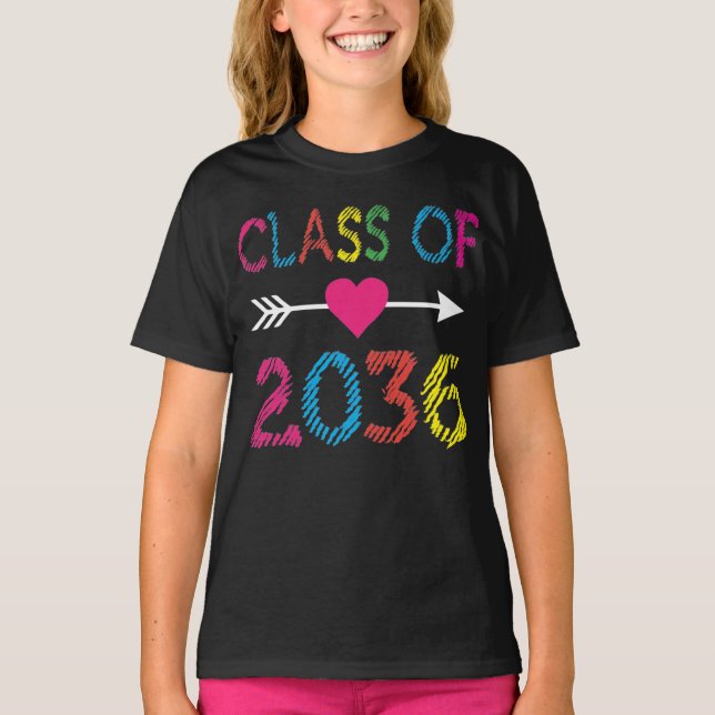 Camiseta Classe De 2036 Crianças De Licenciação Pré-Escolar (Frente)
