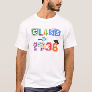 Camiseta CLASSE De 2036 Crianças PRE-K Nursery First Day Pr