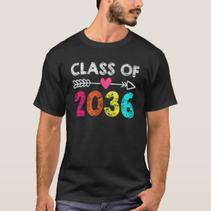 Camiseta Classe De 2036 Handprint Pre K Kindergarten Presch