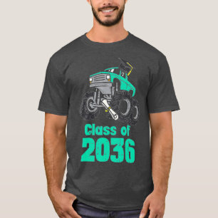 Camiseta Classe De 2036 Monster Truck First Last Day Cresce