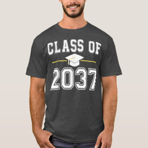 Camiseta Classe de 2037 Cresce Comigo Graduação Primeiro Di