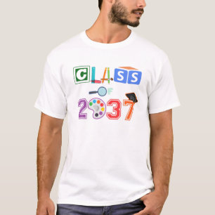 Camiseta CLASSE De 2037 Crianças PRE-K Nursery First Day Ex