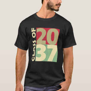 Camiseta Classe De 2037 Primeiro Dia De Escola Cresceu Comi