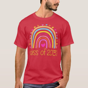 Camiseta Classe De 2037 Rainbow Preschool Kindergarten Grad