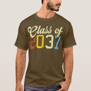 Camiseta Classe De 2037 Rua Pré-K Pré-Escolar Retro