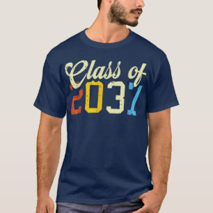 Camiseta Classe De 2037 Rua Pré-K Pré-Escolar Retro