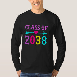 Camiseta Classe de 2038 Cresce Comigo Graduação Primeiro Di