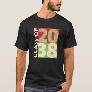 Camiseta Classe De 2038 Primeiro Dia De Escola Cresceu Comi