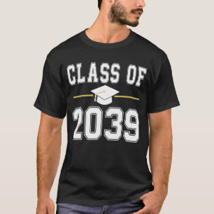 Camiseta Classe de 2039 Cresce Comigo Graduação Primeiro Di