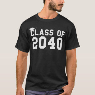 Camiseta Classe de 2040 Cresce Comigo Primeiro Dia da Escol